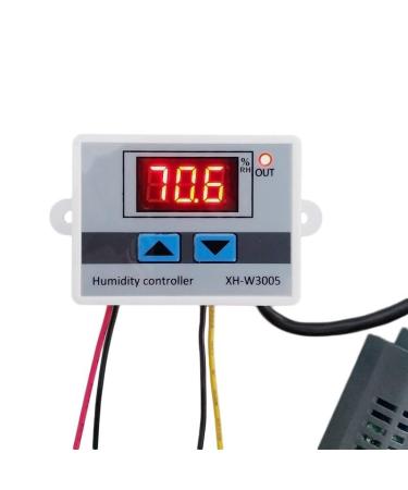 Digital moisture controller 12 V/220 V Digital moisture controller with moisture sensor cable control switch hygrometer hygrostat (12 V)