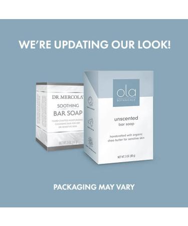 Dr. Mercola Soothing Bar Soap (3 oz.) - Organic Certified Oils, Non-GMO, Gluten-Free, Soy-Free - Buy Online on GoSupps.com