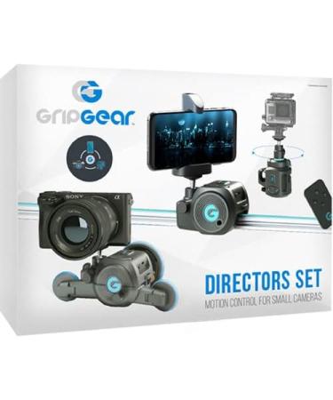 Grip Gear Directors Set: Motorized Camera Slider, Dolly, Panoramic Mount - DSLR, Mirrorless, Smartphone & Action Cam Compatible - Buy Online on GoSupps.com