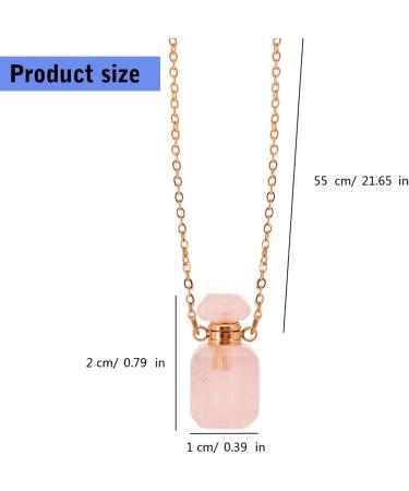 Elegant Oil Diffuser Bottle Pendant Necklace | Stainless Steel Choker for Women - Unique Aromatherapy Jewelry - Buy Online on GoSupps.com