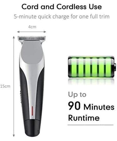 KouRy Professional Barber Hair Clippers for Men - Cordless USB Rechargeable Hair Trimming Kit with LCD Display - Buy Online on GoSupps.com