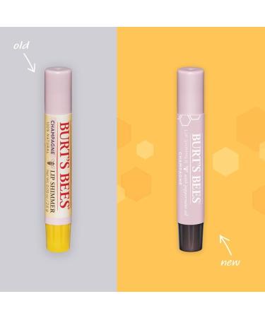 Burt's Bees Lip Shimmer Champagne 4 Pack - 100% Natural Moisturizing Lip Balm with Vitamin E & Coconut Oil for All Day Hydration - Buy Online on GoSupps.com