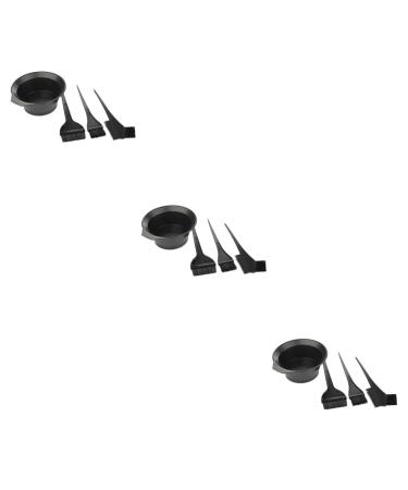 minkissy 12 Sets Hair Dye Brush Reusable Hair Dye Tools Lash Cup Household Hair Color Brush