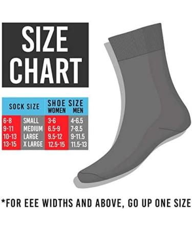 Physicians' Choice Diabetic Socks for Men - Over the Calf 12-Pack in Black, Size 13-15 - Buy Online on GoSupps.com
