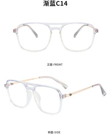 Shop Metal Temples TR90 Square Frame Blue Light Blocking Glasses for Men & Women - UV Protection 55mm Computer & Reading Glasses - Buy Online on GoSupps.com