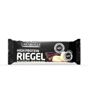 Buy Layenberger High Protein Bar - Fitness Power Bar Low Sugar Chocolate Banana - 18 Pack (35g Each) for Optimal Energy & Nutrition - Buy Online on GoSupps.com