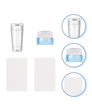 Lurrose Nail Art Tools - 2 Sets Clear Silicone Stampers & Double End Stamping Kit for Perfect Manicure - International Shipping Available - Buy Online on GoSupps.com