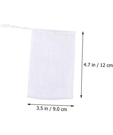 Mikinona 100 Pcs Soap Foam Net Body Bar Soap Exfoliating Soap Pouch Loofah Soap White or - Buy Online on GoSupps.com