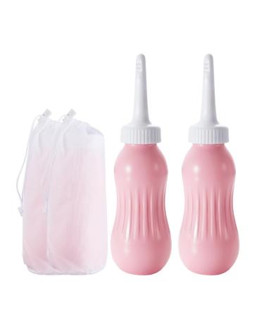 OFFO Perineal Bottle for Postpartum Essentials 17OZ (500ML) Labor and Delivery Essentials for Feminine Hygiene Care Perineal Cleansing After Birth Pink 2Pcs Pink(500ml) 2.0