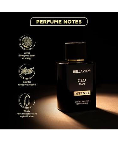 Saheb Luxury Ceo Men Intense Eau De Parfum Liquid Perfume With Bergamot Lavender & Orchid|Woody & Musky Long Lasting Edp Fragrance Scent 100 Ml - Buy Online on GoSupps.com
