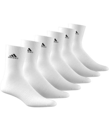 Adidas Unisex Cushioned Sportswear Crew Socks - 6 Pairs (Size 43-45) - Comfortable Black & White Socks for Every Athlete - Buy Online on GoSupps.com