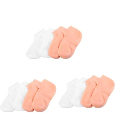 minkissy 6 Pairs Exfoliating Moisturizing Socks Spa Socks Beauty Socks Dry Feet Socks Lotion Socks Overnight Woman's Socks Foot Socks for Dry Cracked Feet Girl Skin Gloves Sebs - Buy Online on GoSupps.com