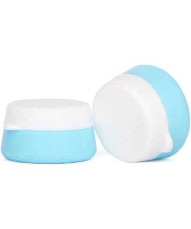 Solustre 3PC Silicone Cosmetic Containers - Travel Lotion Bottles for Creams | 20ml Sample Glasses with Densely Sealed Lids - Buy Online on GoSupps.com