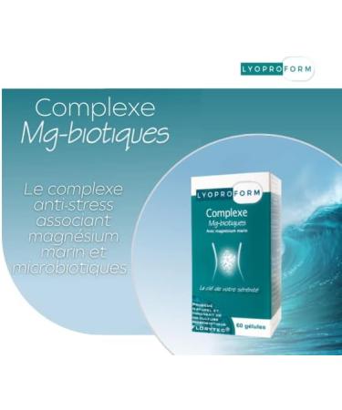 Anti-Stress Supplement - Marine Magnesium and Probiotics - LYOPROFORM Complex Mg-Biotics - Microbiota/Gut Flora - Buy Online on GoSupps.com
