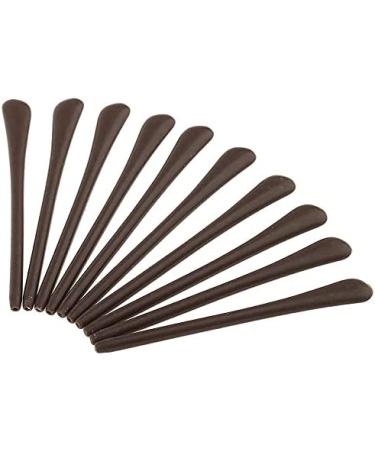Jilibaba 10pcs Soft Silicone Rubber Temple End Tips for Eyeglasses & Sunglasses - Brown Ear Socks Replacement - Buy Online on GoSupps.com