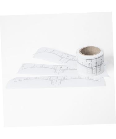  Mikinona Mikinona 1 Roll Tattoo Measuring Eyebrow Ruler Adhesive Eyebrow Scale Sticker Reconcile Model Measuring Ruler Female White Paper - Buy Online on GoSupps.com
