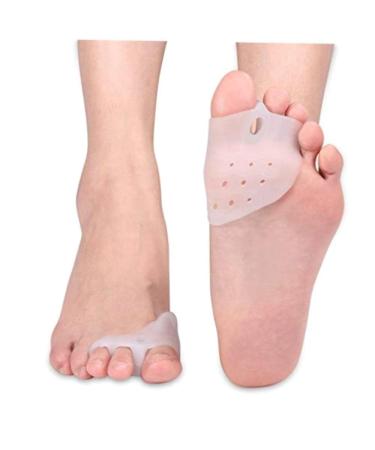 Bunion Corrector with Gel Toe Straightener and Forefoot Pads Protector for Athletes Ballet Dancers and Toe Pain Relief - Hallux Valgus Corrector and Toe Spacer for Foot Care