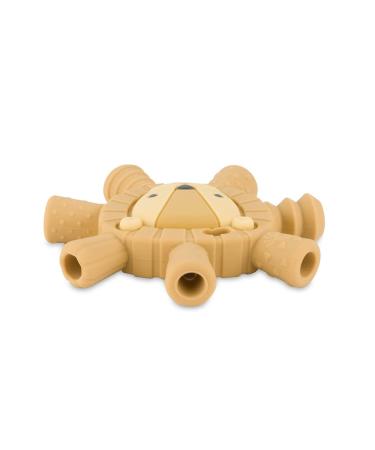 Itzy Ritzy Lion Teether - Reaches Back Molars, Soothes Sore Gums, Multiple Textures, Flexible Design - Buy Online on GoSupps.com