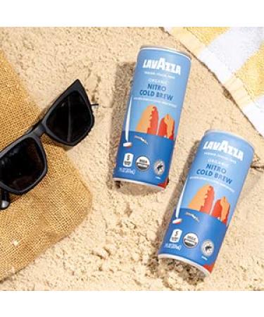 Lavazza Organic Nitro Cold Brew Coffee - 7oz x 12 Count - Smooth Medium Roast with Fruity Notes - 100% Arabica - USDA & Rainforest Alliance Certified - Buy Online on GoSupps.com