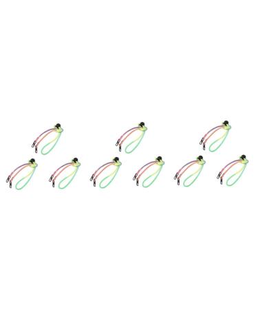 Healeved 9pcs Anti-lost rope shot glasses buckle face mask small component lanyard hat polyester