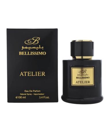 BELLISSIMO Atelier Black Eau de Parfum 3.4 fl oz Captivating & Long-Lasting for Man Fragrance in Elegant Packaging! - Buy Online on GoSupps.com