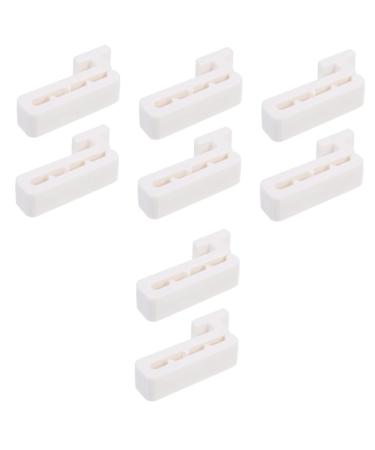 Minkissy 4 pairs hooks for helmmaske bicycle clips Double glasses case for women mask connections for the sport case of birth control Face mask white ski pvc