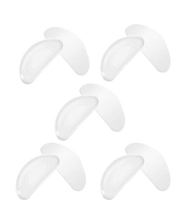 Jiakalamo 5 Pairs Eyeglass Nose Pads Self Adhesive Non-Slip Soft Silicone