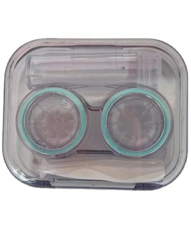 Mobeon contact lens container 4 pieces of contact lens container travel Elegant contact lenses etui contact lens container mini contact container contact lenses accessories set (blue)
