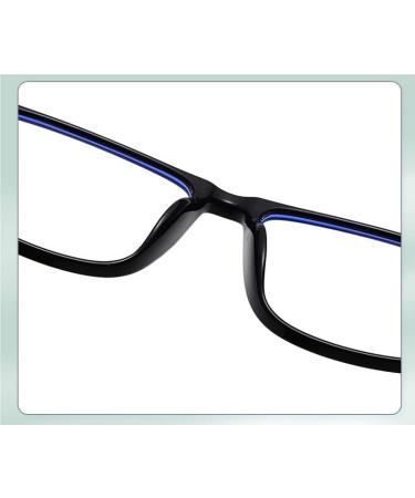 HD Anti Eyestrain Blue Light Blocking Reading Glasses for Men & Women | Flat Light Mirror Eyewear +0.00 - Buy Online on GoSupps.com
