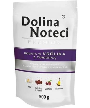 Dolina Noteci Premium Wet Dog Food - Rabbit with Cranberries Gluten-Free 10 x 500g | International Shipping Available - Buy Online on GoSupps.com