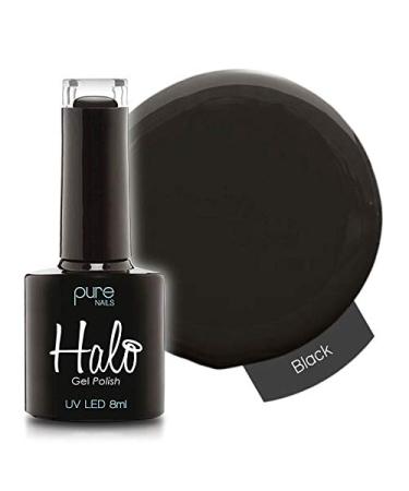 Halo Gel Polish *Full Range 8ml* **CHOOSE YOUR COLOUR(S)** (Black N2803) Black N2803 8 ml (Pack of 1)