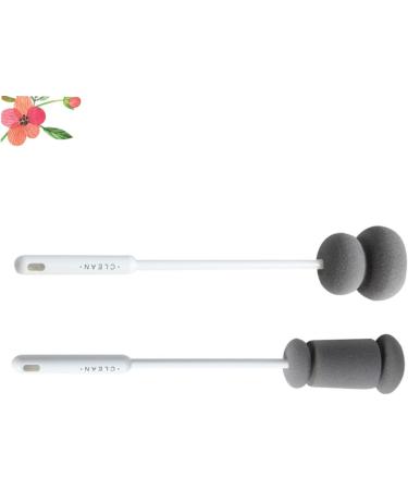 Solust Pacifier Cleaner & Bottle Brush Set - 6 STK Glass Cleaning Brush with Long Handle for Baby Bottles & Kettles - 3 Pack White - Buy Online on GoSupps.com