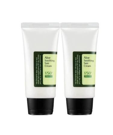Aloe Soothing Sun Cream SPF50+/ PA+++ (50 Ml 2pcs)
