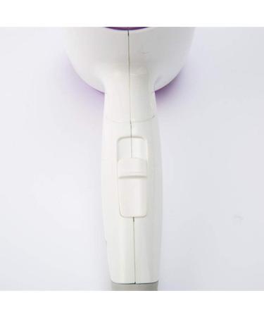 Folding Hairdryer 1200W Powerful Hair Dryer Portable Travel Fast Drying Hair Lightweight Quiet Blow Dryer Hot/Cold DC Motor with Compact Small Mini Hair Dryer for Household Dorm Room Purple small gift - Buy Online on GoSupps.com