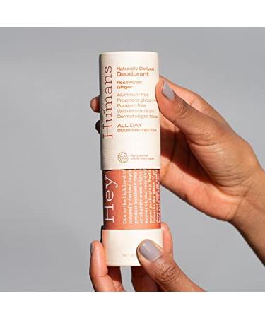 Hey Humans Natural Deodorant Rosewater Ginger - 2oz (Pack of 4) - Buy Online on GoSupps.com