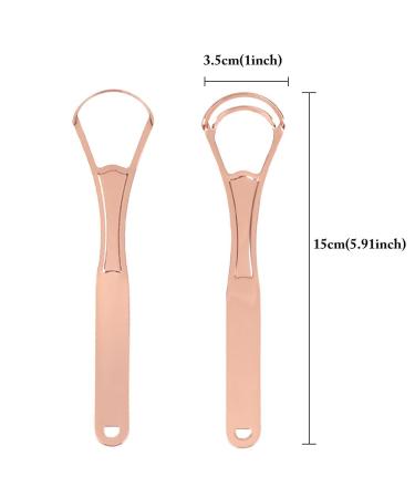 Stainless Steel Tongue Scraper for Adults - U Shape Oral Brush - 2 Pack Double & Single Layer - Buy Online on GoSupps.com