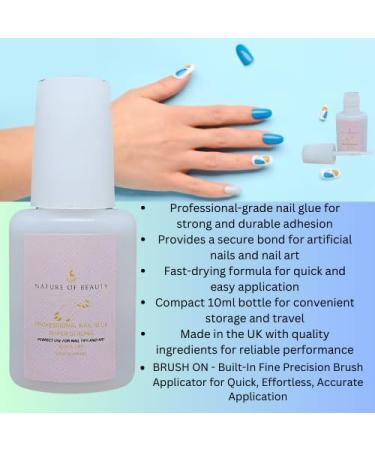 Nature Of Beauty Professional Nail Glue Super Strong 10ml (0.34 fl oz) UK - Buy Online on GoSupps.com