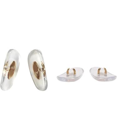 HiCycle2 Replacement Nose Pads for Ray-ban Aviator RB3025 RB3016 RB3026 RB3447 RB4263 RB3548 RB3716 RB3816 RB3548N Sunglasses Repair Kits Clip-on Bonus Sunglasses cloth (16mm Gold) 16mm Gold - Buy Online on GoSupps.com