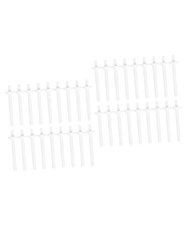 Minkissy 100 pcs nose hair wax pencil hair removal pen nose sticks grow wax set for hair wax wax whereabouts men suit wax spatula white Miss suite plastic individual head