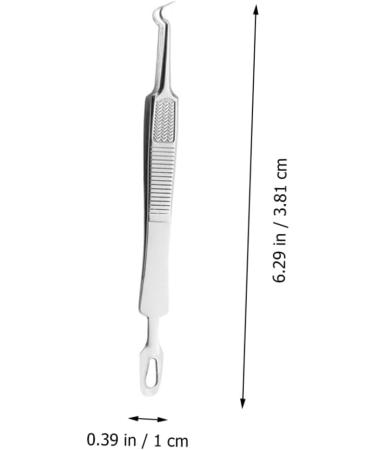 ASAKKURA 9 Pcs Clip Pimple Removal Kit Clip Removal Tool Blackhead Tweezers Kit Silver Stainless Steel - Buy Online on GoSupps.com