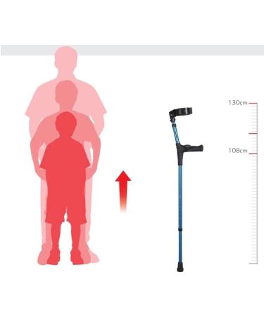 Stainless Steel Adjustable Telescopic Crutches Thickened to Prevent Slippage Adult Crutches Two Pack Smooth Sailing - Buy Online on GoSupps.com
