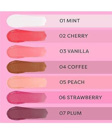 Strawberry Tinted Lip Balm - 4.5g | Hydrating Castor Oil & UV Protection | 1 Count for Soft Beautiful Lips - Buy Online on GoSupps.com