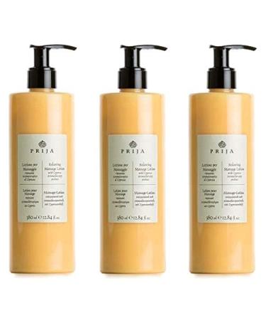Prija - Massage lotion - cypress aroma 380 ml (3 -pack) - moisturizing and soothing formula for spa wellness and hotel use - rich in natural ingredients. - Buy Online on GoSupps.com
