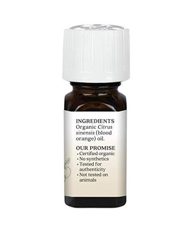 Aura Cacia Organic Blood Orange Essential Oil - 0.25 fl. oz. | Purity Tested Citrus Sinensis - Buy Online on GoSupps.com