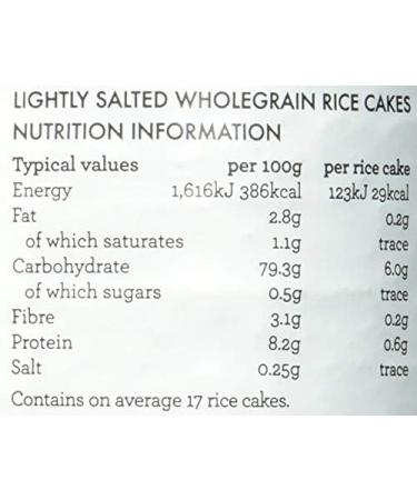 Kallo Lightly Salted Wholegrain Low Fat Rice Cakes 12 x 130g - Healthy Snack Option - Buy Online on GoSupps.com