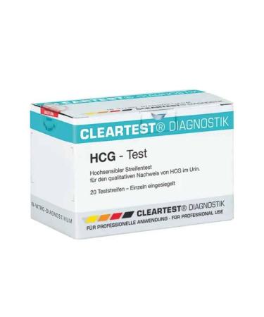 CLEARTEST 00358345 HCG pregnancy test strips (pack of 20)