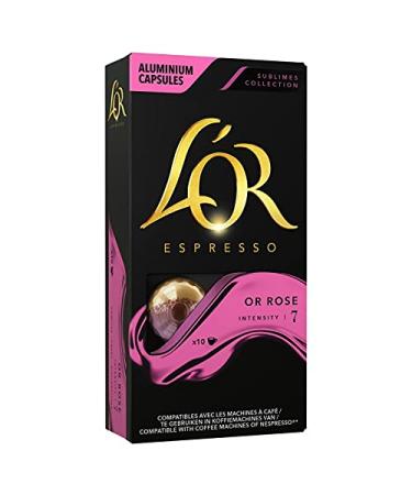 G n rique LOR - Sublime Rose Gold Espresso 52G - Luxury Coffee Capsules for a Cup of Excellence - Pack of 3
