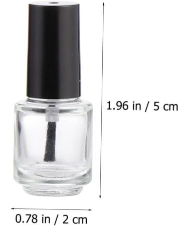 Mipcase Lot de 25 Flacons de Vernis Ongles Vides en Verre 5Ml Bouchon Aluminium lectrolytique et Pinceau Int gr Mini Format Portable pour Nail Art et Remplissage Pr cis - Buy Online on GoSupps.com
