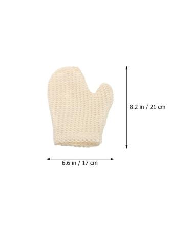 Beaupretty Exfoliating Gloves 2Pcs - Sisal Bath Mitts for Soft Skin | Shower Scrubber & Exfoliator for Men & Women | Loofah Sponge & Household Essential - Buy Online on GoSupps.com