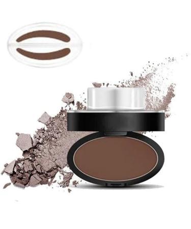 Deluxe browpro stamp set Eyebrow Powder Waterproof Eyebrow Stamp Powder Seal Perfect Nature Eye Brow Powder Tinting Coloring Kit Delicate Shape Waterproof Eye Brow Stamp Powder (MEDIUM BROWN ROUNDED)